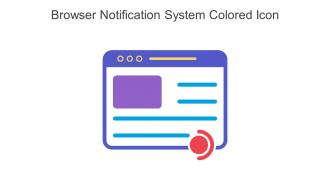 Browser Notification System Colored Icon In Powerpoint Pptx Png And Editable Eps Format