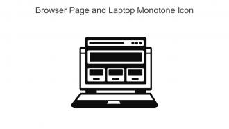 Browser Page And Laptop Monotone Icon In Powerpoint Pptx Png And Editable Eps Format