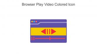 Browser Play Video Colored Icon In Powerpoint Pptx Png And Editable Eps Format