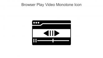 Browser Play Video Monotone Icon In Powerpoint Pptx Png And Editable Eps Format