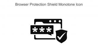 Browser Protection Shield Monotone Icon In Powerpoint Pptx Png And Editable Eps Format