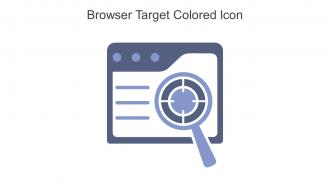 Browser Target Colored Icon In Powerpoint Pptx Png And Editable Eps Format