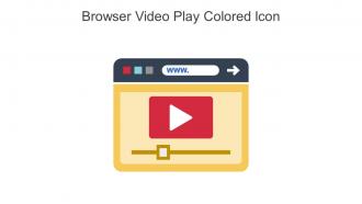 Browser Video Play Colored Icon In Powerpoint Pptx Png And Editable Eps Format