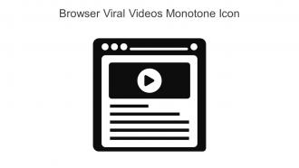 Browser Viral Videos Monotone Icon In Powerpoint Pptx Png And Editable Eps Format