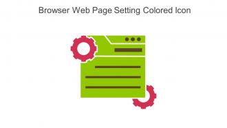 Browser Web Page Setting Colored Icon In Powerpoint Pptx Png And Editable Eps Format