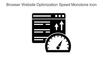 Browser Website Optimization Speed Monotone Icon In Powerpoint Pptx Png And Editable Eps Format