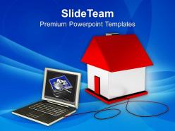 Browsing through internet real estate powerpoint templates ppt themes and graphics 0213