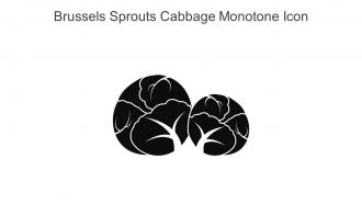 Brussels Sprouts Cabbage Monotone Icon In Powerpoint Pptx Png And Editable Eps Format