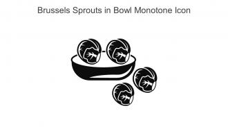 Brussels Sprouts In Bowl Monotone Icon In Powerpoint Pptx Png And Editable Eps Format