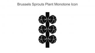 Brussels Sprouts Plant Monotone Icon In Powerpoint Pptx Png And Editable Eps Format