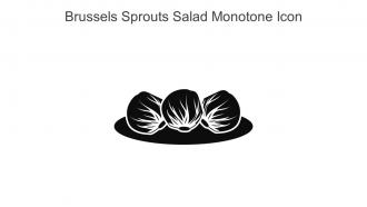 Brussels Sprouts Salad Monotone Icon In Powerpoint Pptx Png And Editable Eps Format