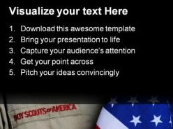 Bsa uniform americana powerpoint templates and powerpoint backgrounds 0111
