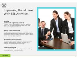 Btl organization experience product customer strategies technology entertainment