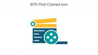 BTS Post Colored Icon In Powerpoint Pptx Png And Editable Eps Format