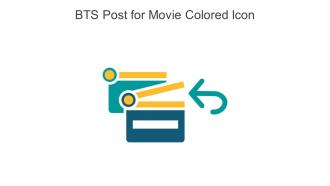 BTS Post For Movie Colored Icon In Powerpoint Pptx Png And Editable Eps Format