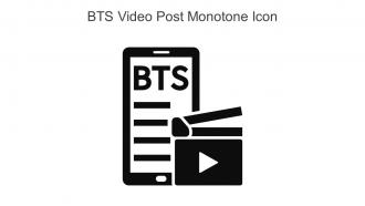 BTS Video Post Monotone Icon In Powerpoint Pptx Png And Editable Eps Format