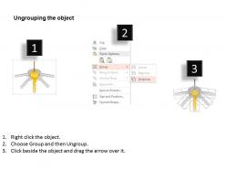Bu five staged keys leadership indication flat powerpoint design
