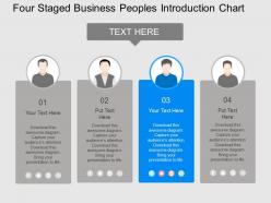 bu Four Staged Business Peoples Introduction Chart Flat Powerpoint Design