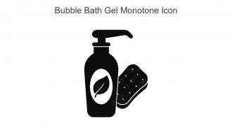 Bubble Bath Gel Monotone Icon In Powerpoint Pptx Png And Editable Eps Format