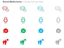 Bubble mail communication group chat ppt icons graphics