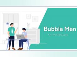 Bubble Men Icon Speech Bubbles Thinking Talking