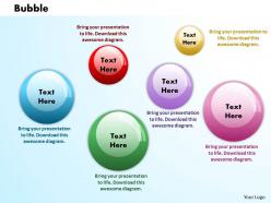 Bubbles PowerPoint Template Slide 1
