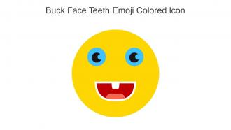 Buck Face Teeth Emoji Colored Icon In Powerpoint Pptx Png And Editable Eps Format