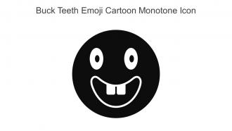 Buck Teeth Emoji Cartoon Monotone Icon In Powerpoint Pptx Png And Editable Eps Format