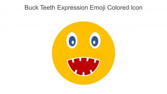 Buck Teeth Expression Emoji Colored Icon In Powerpoint Pptx Png And Editable Eps Format