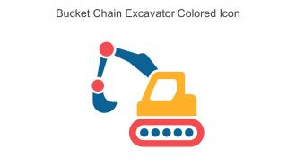 Bucket Chain Excavator Colored Icon In Powerpoint Pptx Png And Editable Eps Format