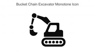 Bucket Chain Excavator Monotone Icon In Powerpoint Pptx Png And Editable Eps Format