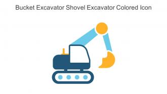 Bucket Excavator Shovel Excavator Colored Icon In Powerpoint Pptx Png And Editable Eps Format