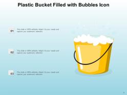 Bucket Icon Carriage Gardening Plastic Bubbles