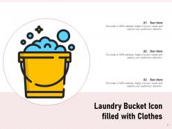 Bucket Icon Making Shakes Brush Inside Clothes Laundry