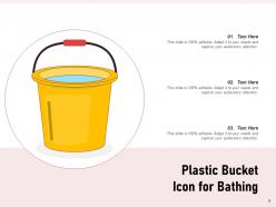 Bucket Icon Making Shakes Brush Inside Clothes Laundry