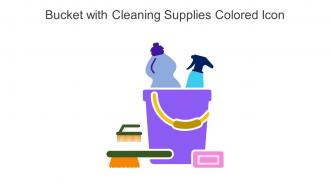 Bucket With Cleaning Supplies Colored Icon In Powerpoint Pptx Png And Editable Eps Format
