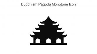 Buddhism Pagoda Monotone Icon In Powerpoint Pptx Png And Editable Eps Format