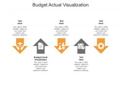 Budget actual visualization ppt powerpoint presentation model clipart cpb