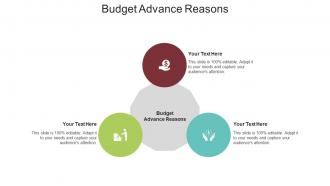 Budget advance reasons ppt powerpoint presentation infographic template display cpb