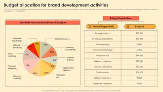 Budget Allocation For Brand Development Activities Digital Brand Marketing MKT SS V
