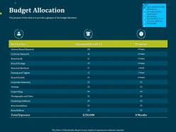 Budget allocation rebranding process