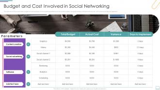 Budget And Cost Involved In Social Networking Incorporating Social Media Marketing