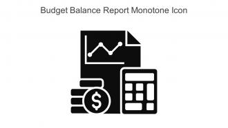 Budget Balance Report Monotone Icon In Powerpoint Pptx Png And Editable Eps Format