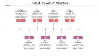 Budget breakdown structure ppt powerpoint presentation pictures shapes cpb