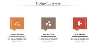 Budget business ppt powerpoint presentation inspiration designs download cpb