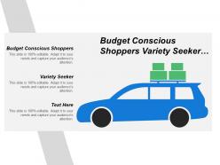 Budget conscious shoppers variety seeker environmentally aware cost benefit