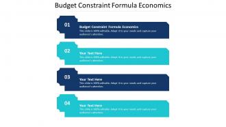 Budget Constraint Formula Economics Ppt Powerpoint Presentation Summary Layout Cpb