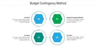 Budget contingency method ppt powerpoint presentation pictures styles cpb