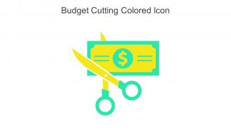 Budget Cutting Colored Icon In Powerpoint Pptx Png And Editable Eps Format