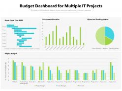 Budget Dashboard For Multiple It Projects